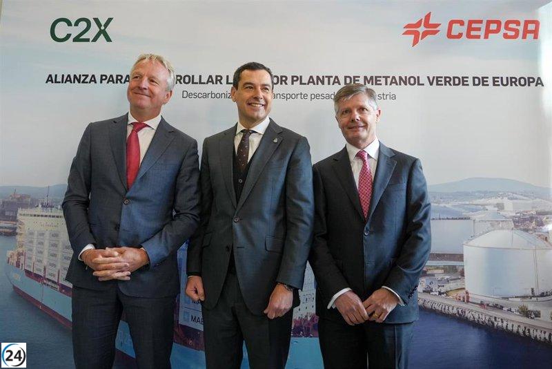 Cepsa y C2X consolidarán a Huelva como el epicentro del metanol verde en Europa.