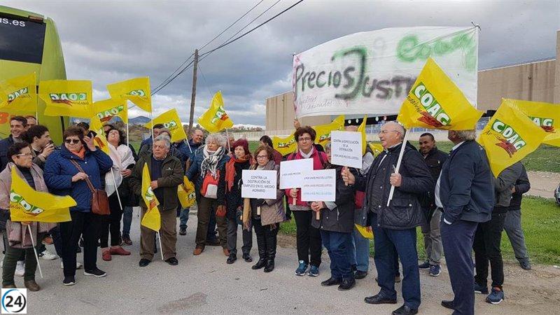 COAG convoca consejo provincial para abordar las demandas de los agricultores malagueños en protesta