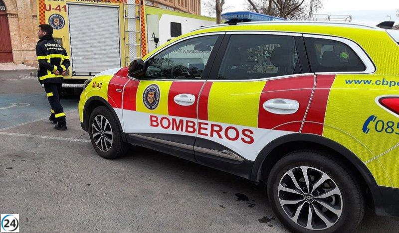 Siete personas, incluyendo cuatro menores, resultan heridas en un incendio en Chiclana.