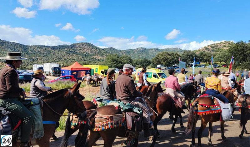 El 112 atendió 740 llamadas durante la Romería de la Virgen de la Cabeza en Andújar.