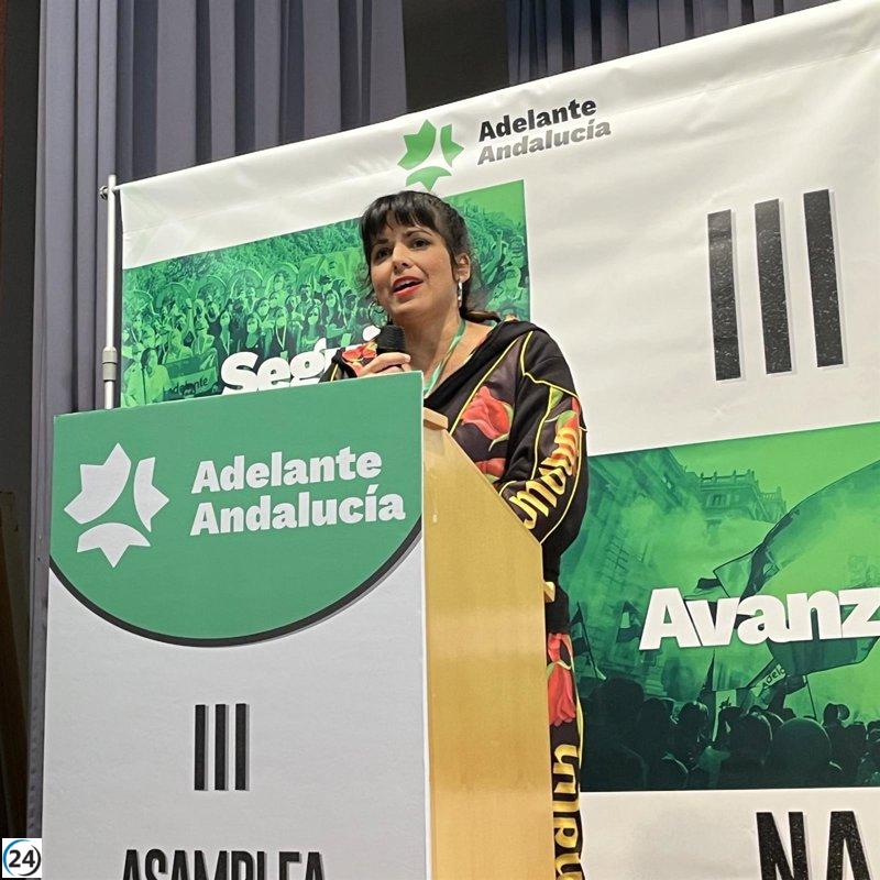 Teresa Rodríguez critica a Sánchez y exige medidas concretas contra el 'lawfare'.