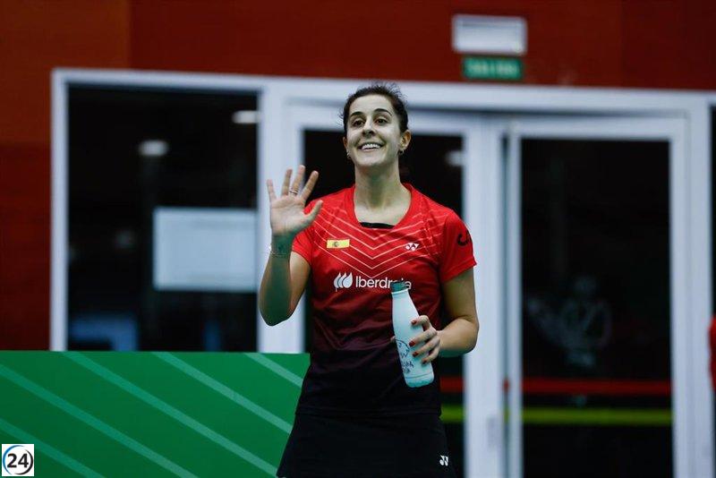 Carolina Marín, emocionada al ganar el Premio Princesa de Asturias.