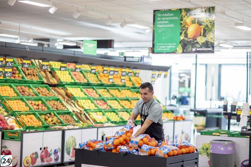 Mercadona aumenta sus compras a proveedores andaluces un 13% en 2023, alcanzando los 3.864 millones.