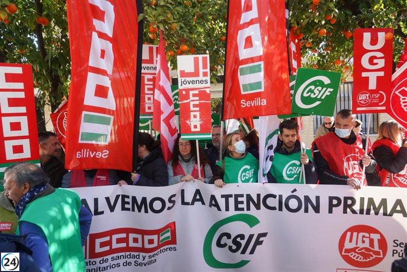 Sindicatos sanitarios protestan por incumplimientos en Atención Primaria
