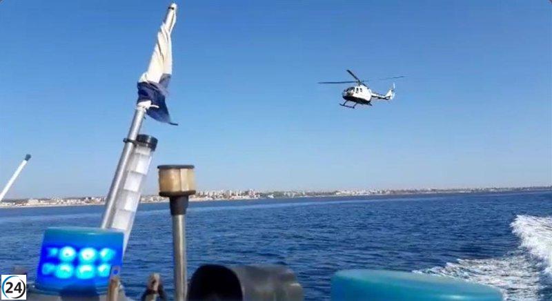 Persecución por mar y aire en Almería termina con detención de ocupantes de una lancha en Cabo de Gata