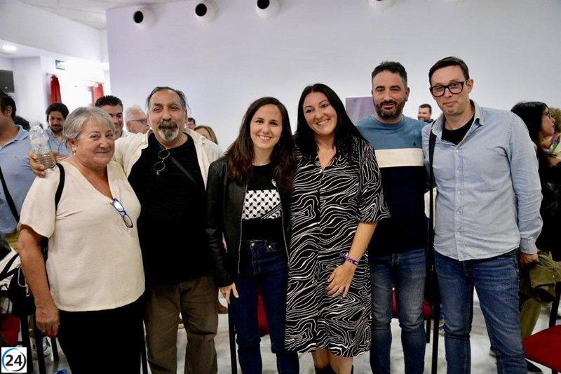 Ione Belarra lidera un acto político de Podemos en Granada este domingo.