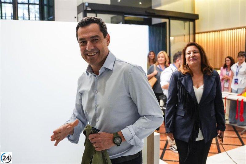 Moreno consolida su dominio en Andalucía con un histórico triunfo del PP en las elecciones europeas, superando al PSOE por 5 puntos.