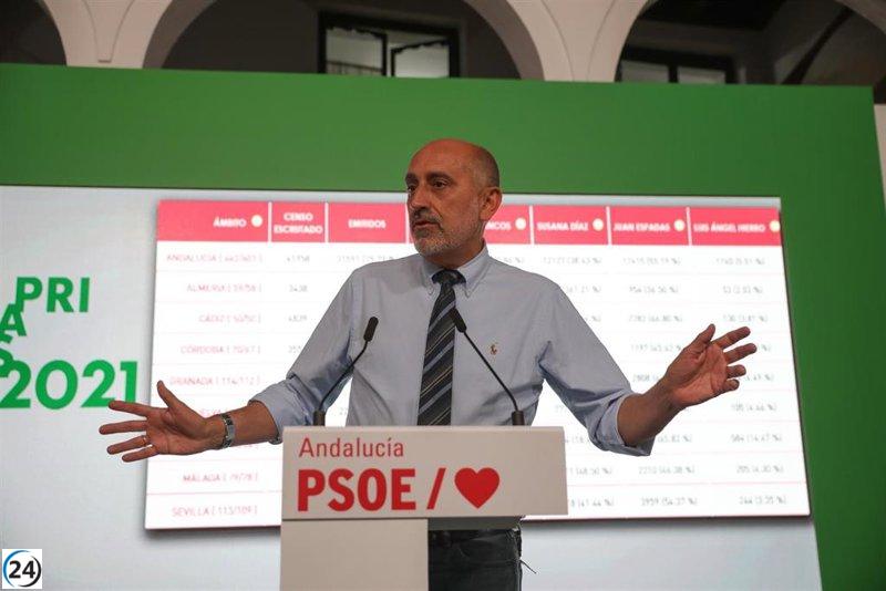 Líder rival de Espadas exige su renuncia tras la derrota del PSOE-A en Andalucía el 9-J.