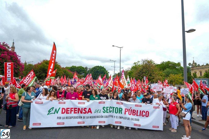 CCOO pide a la Junta de Andalucía acabar con la mala gestión y asegurar ofertas de empleo público