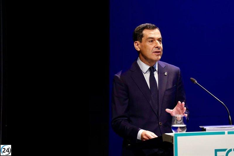 Moreno critica al PSOE-A por no defender a Andalucía ante la financiación especial para Cataluña.