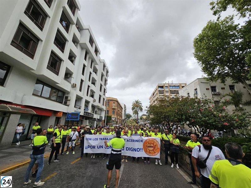 Los trabajadores de Acerinox en Cádiz finalizan huelga tras aprobar convenio.