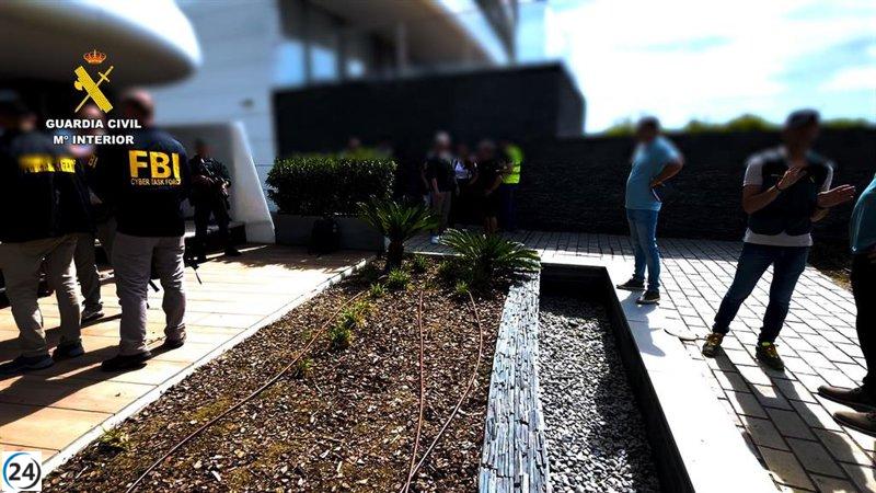 Líder de red internacional de ciberdelincuencia arrestado en Estepona por la Guardia Civil.