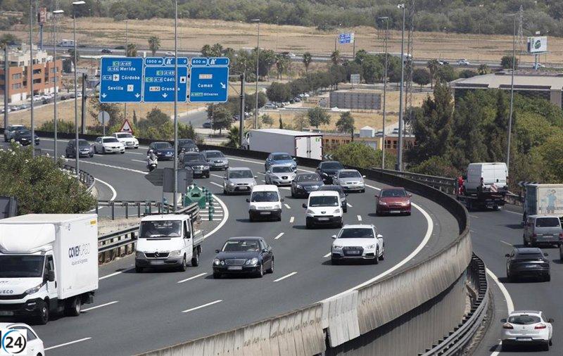 Cuatro personas mueren en accidentes de tráfico en Andalucía durante el fin de semana de agosto.