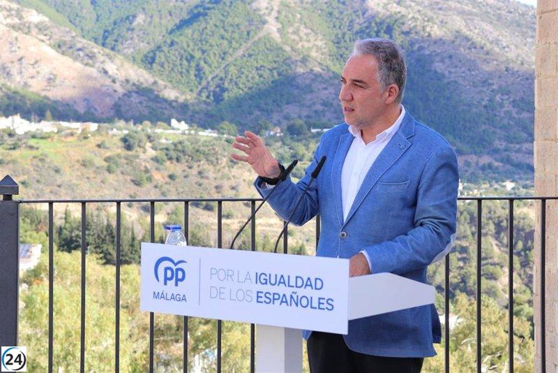 Bendodo (PP) insta a Sánchez a apartarse para facilitar un Gobierno regenerador en España.