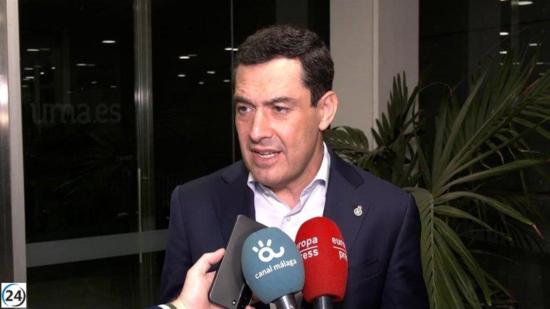 Moreno anticipa el lanzamiento del AVE Sevilla-Huelva-Faro en 2025 para asegurar una competencia justa.