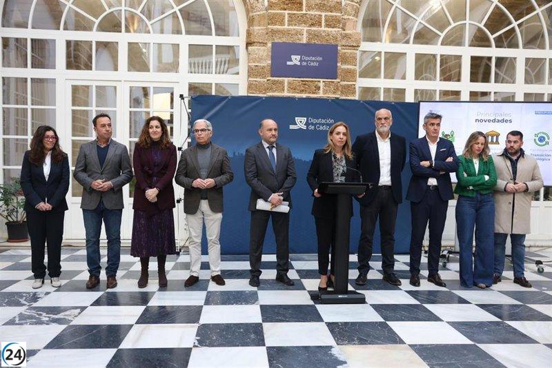 Diputación de Cádiz lanza un presupuesto 2025 de 389,4 millones, enfocado en inversiones sostenibles.