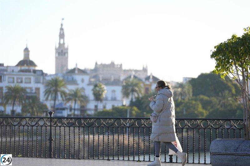 Alertan sobre bajas temperaturas de hasta -1ºC en la campiña de Córdoba y Sevilla para la madrugada del jueves.
