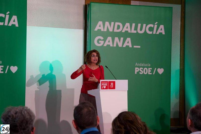 Montero exige revelar la verdadera cara de Moreno, quien solo se enfrenta al gobierno más benevolente con Andalucía.