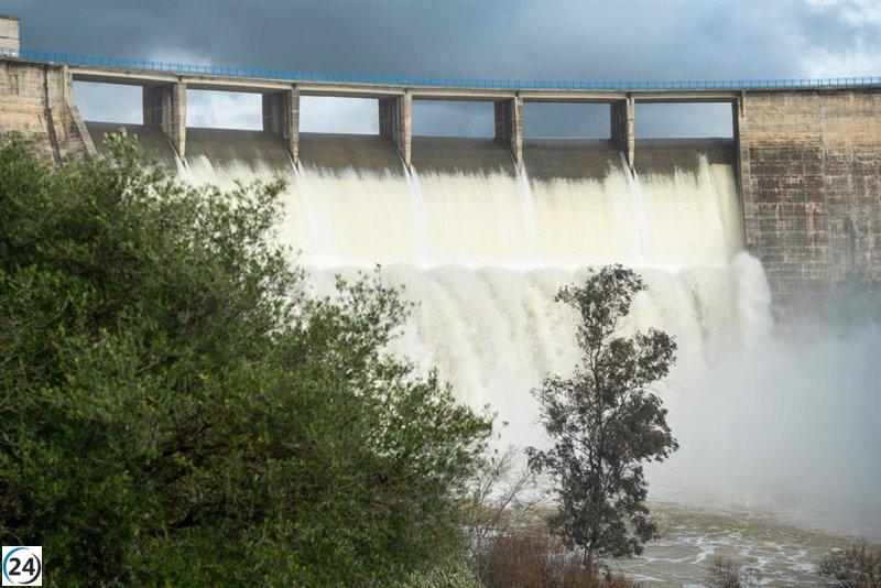 Los embalses que surten a Sevilla crecen un 8% en agua, mientras Melonares llena su capacidad al 100% tras la tormenta Jana.