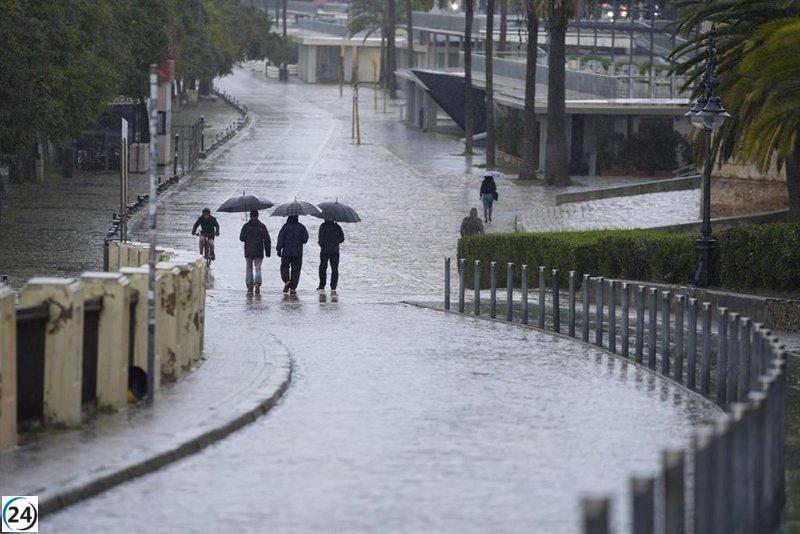 Andalucía registra más de 1.400 incidentes por lluvias, con monitoreo de ríos en Cádiz, Sevilla, Málaga y Huelva.