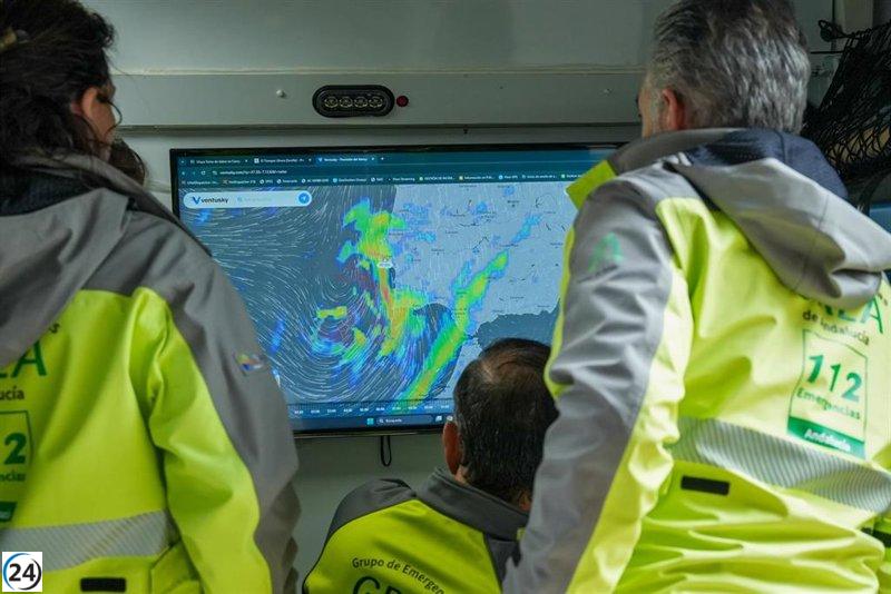 La borrasca Martinho pierde fuerza en Andalucía, anticipando lluvias más suaves para el fin de semana.
