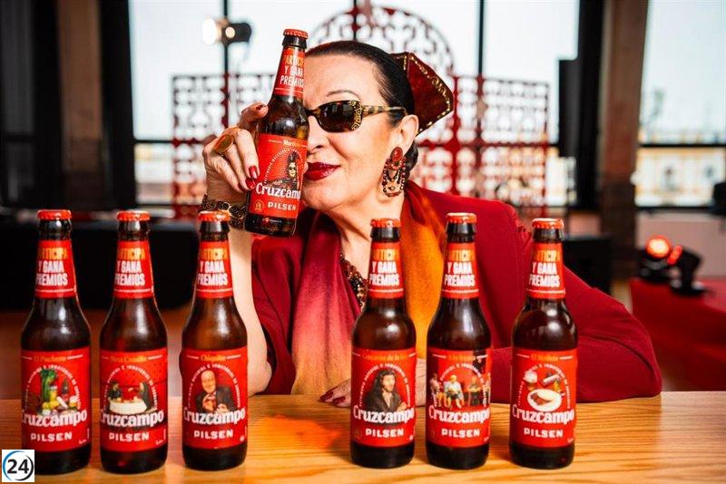 Martirio se convierte en la imagen de los botellines de Cruzcampo: