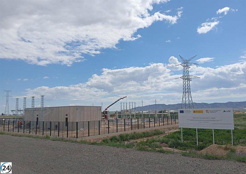 Progreso en las obras de alta velocidad: ya se inician los trabajos de electrificación en el trayecto Murcia-Lorca.