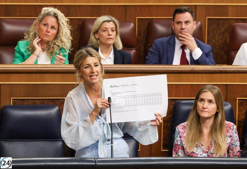 Yolanda Díaz denuncia que la Junta de Andalucía frena la inversión de casi 1.000 millones de euros para combatir el desempleo.