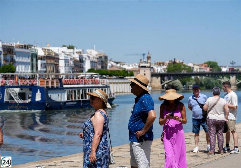 Córdoba y Sevilla bajo alerta naranja por temperaturas extremas de hasta 40°C; otras cuatro provincias en riesgo amarillo.
