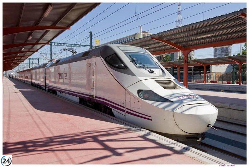 Tren Huelva-Madrid detenido por problemas técnicos durante una hora y media, ya resueltos.
