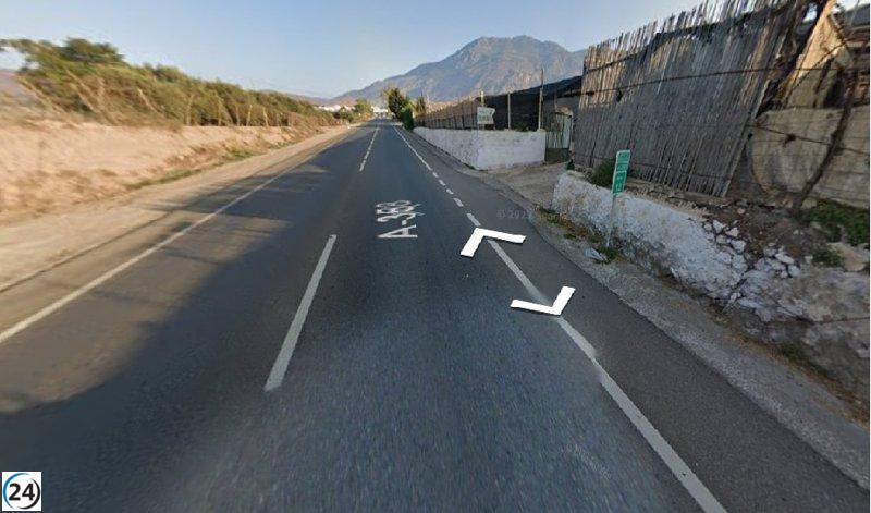 Fatal accidente en la A-358 en Dalías: un fallecido tras ser atropellado.