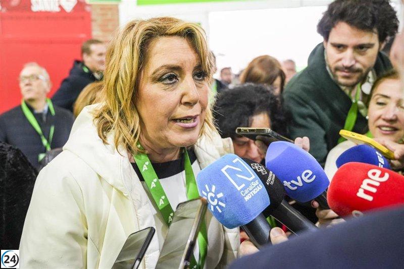 Susana Díaz advierte que esperar hasta 2027 para elecciones sería un lento suicidio para el PSOE.