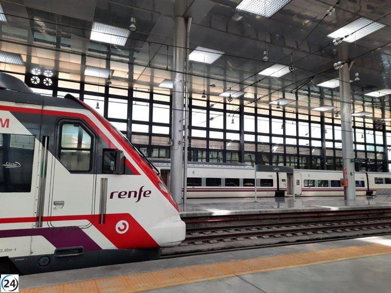 Interrupciones en el servicio de trenes C1 en Cádiz debido a problemas de señalización entre Las Aletas y San Fernando.