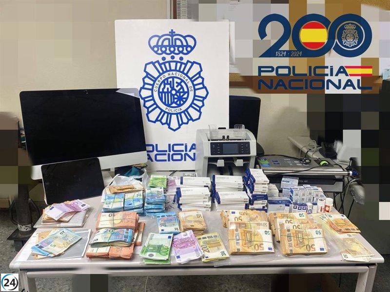 Desarticulada en el sur de España una peligrosa organización dedicada al tráfico de cocaína y falsificación de dinero.