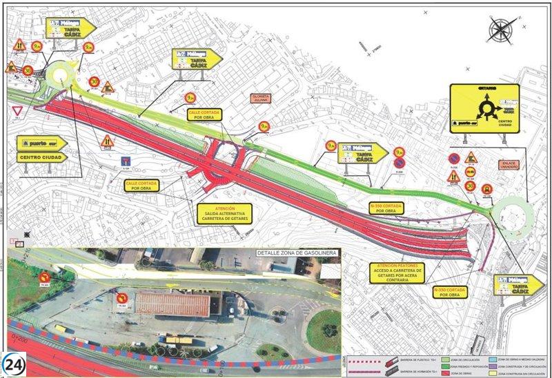 El Ministerio de Transportes inicia la construcción de una infraestructura esencial para el acceso sur al Puerto Bahía de Algeciras.