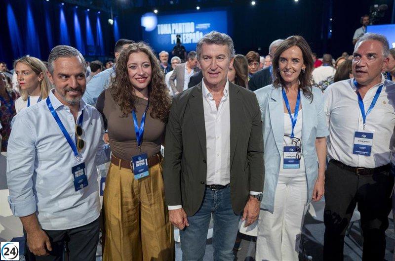 Feijóo presenta su renovado Comité Ejecutivo Nacional del PP con fuerte representación andaluza.