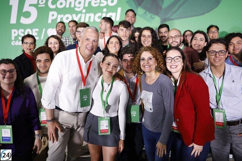 Montero impulsa su camino hacia la presidencia de la Junta en un evento en Jerez este sábado.