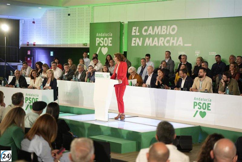 María Jesús Montero inicia su campaña como candidata del PSOE-A en Jerez este sábado.