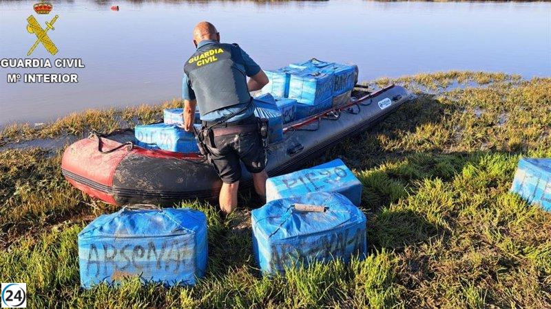 Detenido en Chiclana al intentar introducir 900 kilos de hachís en Sancti Petri.