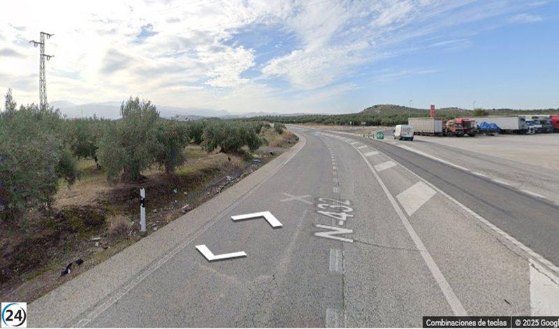 Tragedia en Alcaudete: fallecen dos agricultores tras accidente vehicular en la N-342.
