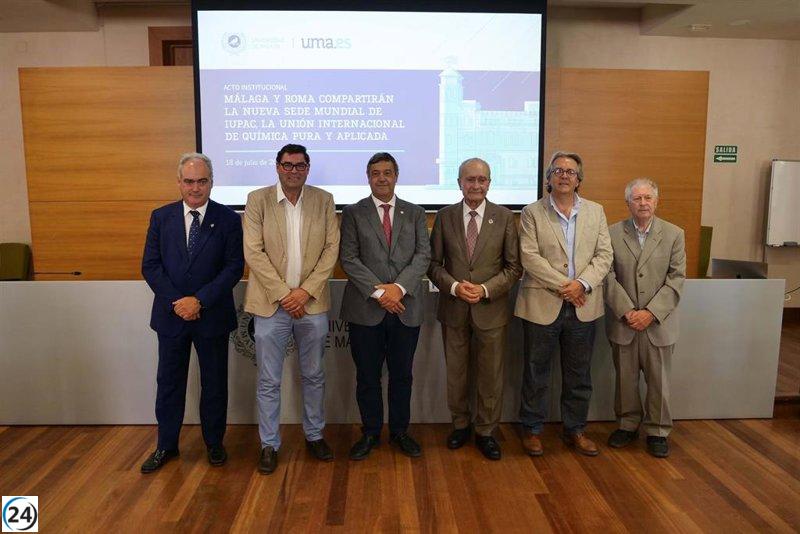 Málaga y Roma se unen como nuevas sedes globales de IUPAC, la entidad que regula la química a nivel mundial.