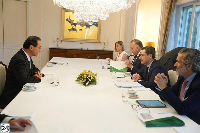 Moreno planea en Osaka un acuerdo para impulsar el comercio e inversiones entre Andalucía y Japón.