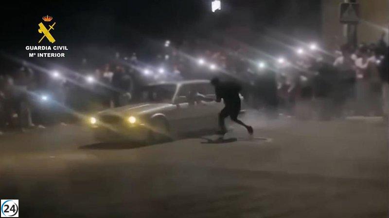 Cinco personas bajo la mira en Andalucía por llevar a cabo una masiva competición de autos ilegal organizada en redes sociales.