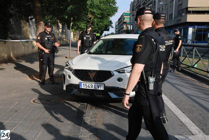 Fuerte operativo policial en Granada por la custodia del hijo de Rivas.