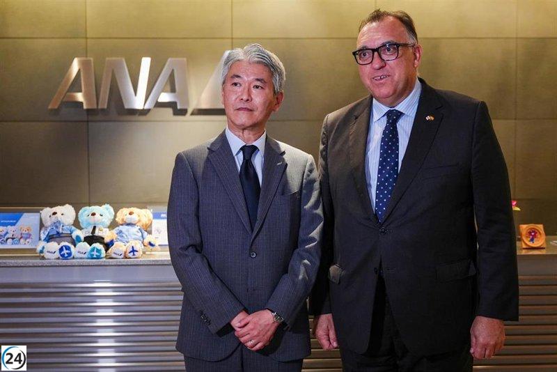 Junta y All Nippon Airways unen fuerzas para establecer un vuelo directo entre Japón y Andalucía.