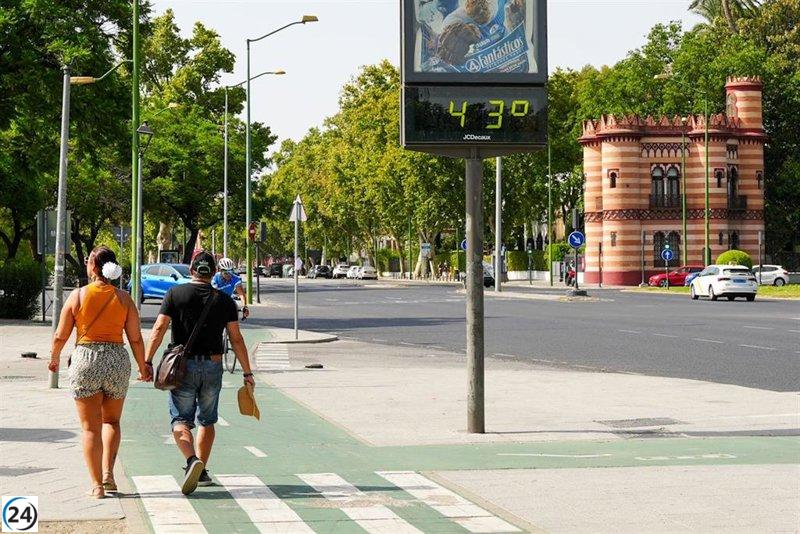 Andalucía emite alertas por calor extremo: se esperan hasta 42 grados en siete provincias.