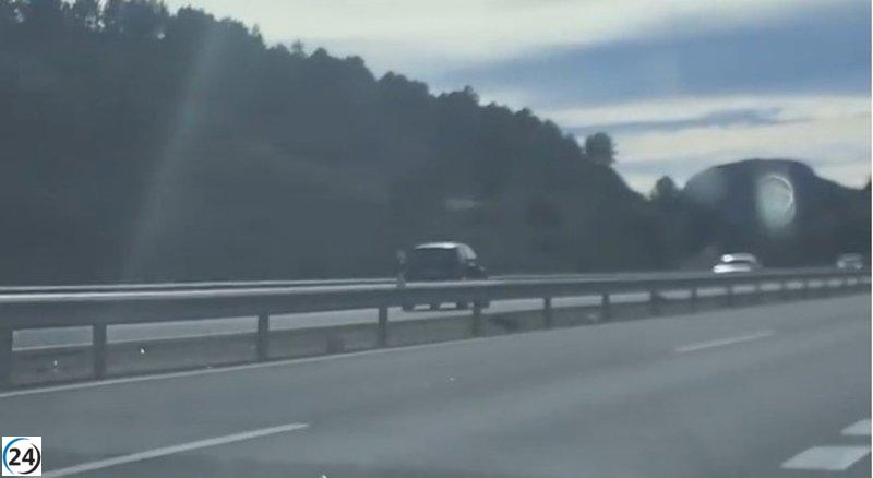 Detienen a conductor en A-66 que circulaba en sentido opuesto bajo los efectos de drogas.