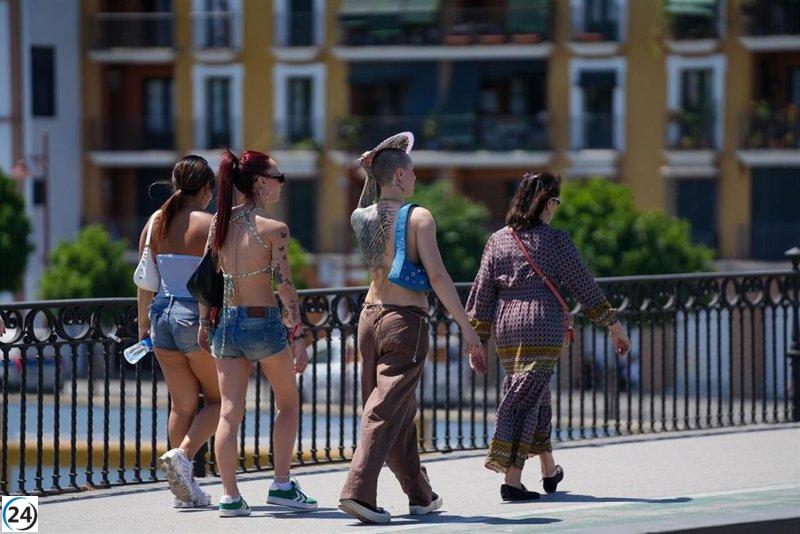 Calor nocturno en Huelva y Sevilla: cinco localidades estremecen los 30º en la madrugada del miércoles.