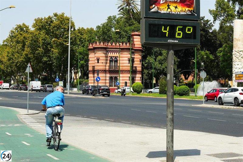 Andalucía emite alerta naranja por calor extremo con temperaturas de hasta 42 grados este lunes.