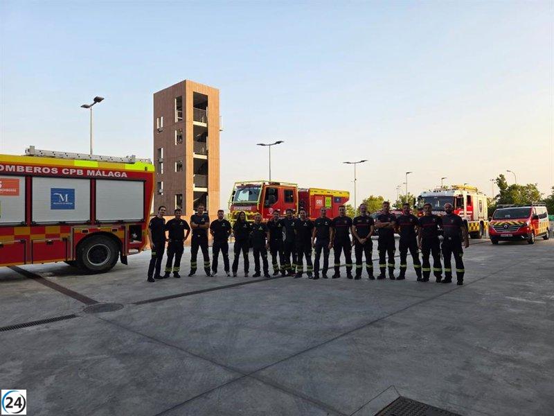 Equipo de bomberos de Málaga y Fuengirola se une a la lucha contra incendios en Ourense.